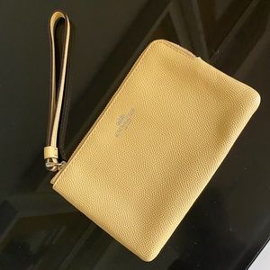 Coach Corner Zip Wristlet